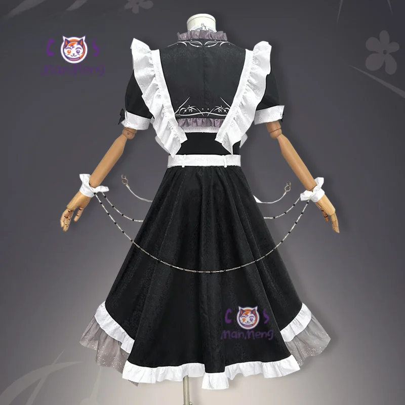 Anime Nu: Carnival Rei Cosplay Costume Sweet Beauty Servant Lolita Dress Accessories Props Halloween Uniform Rei Woman Man Set