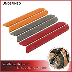 2 Stück Motorrad Vorderrad gabel Reflektor Aufkleber Unterschenkel Schieber Sattel tasche Riegel Abdeckung Sicherheits warnung für Harley Touring Road King