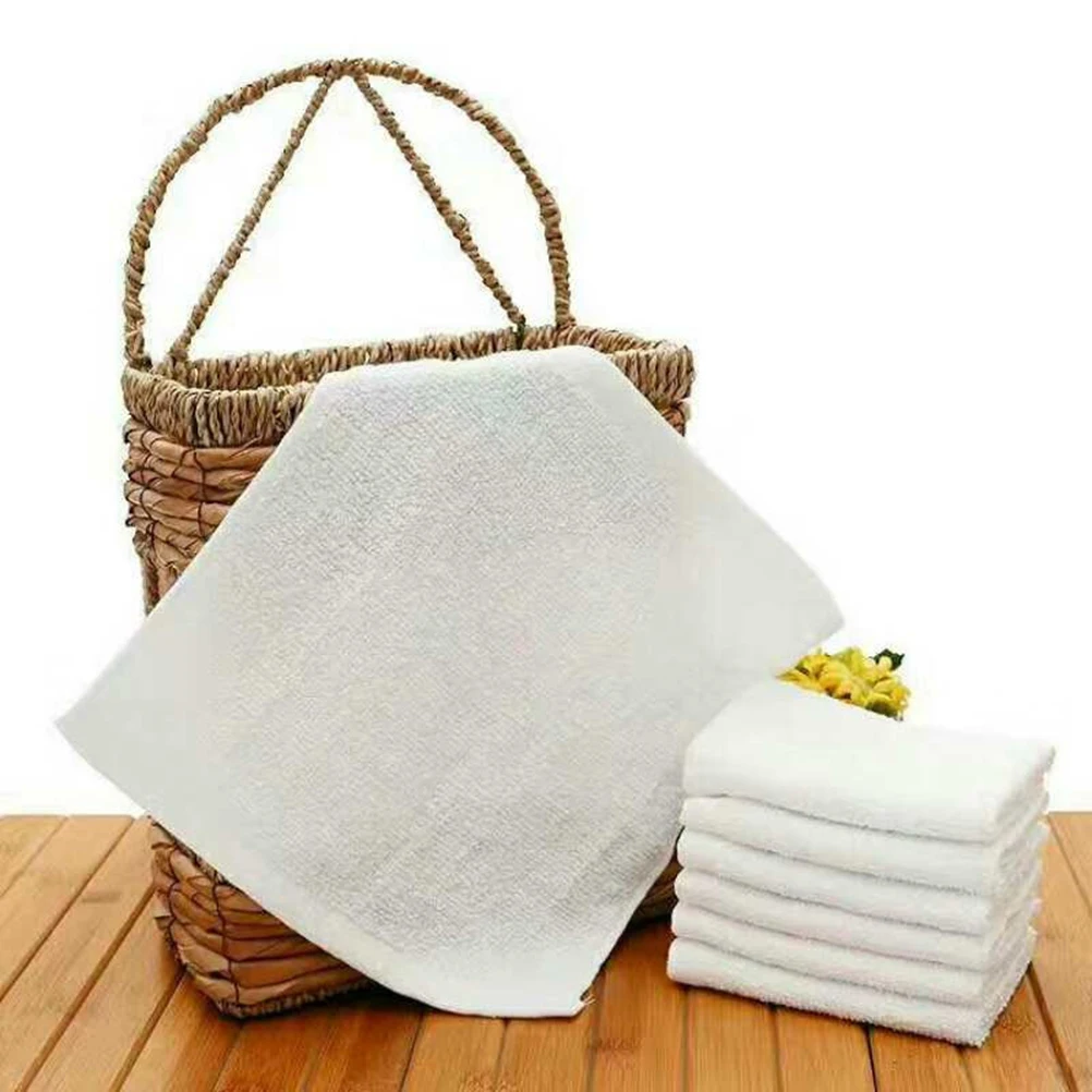 

10pcs Pure For Bath Travel Pure Hotel Gift Cotton Fast Drying Face Hand Absorbent Cotton Hotel Towel Towel
