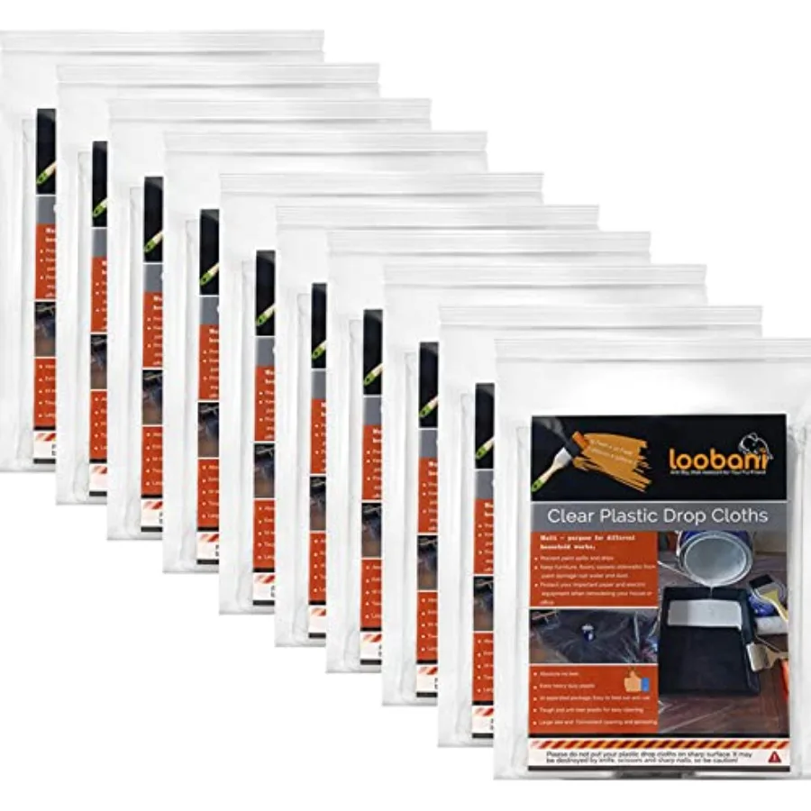 Waterproof Disposable Painter Drop Cloths 10 Pack