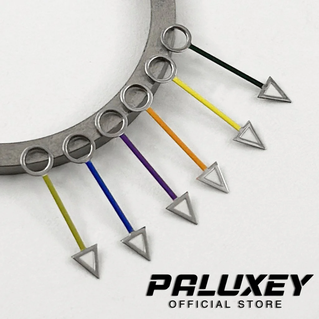 NH34 시계 핸드 GMT 다이빙 시계, 수정 기계식 시계 액세서리, 12.5 직경, NH34A 4R34 무브먼트 교체 부품에 적합