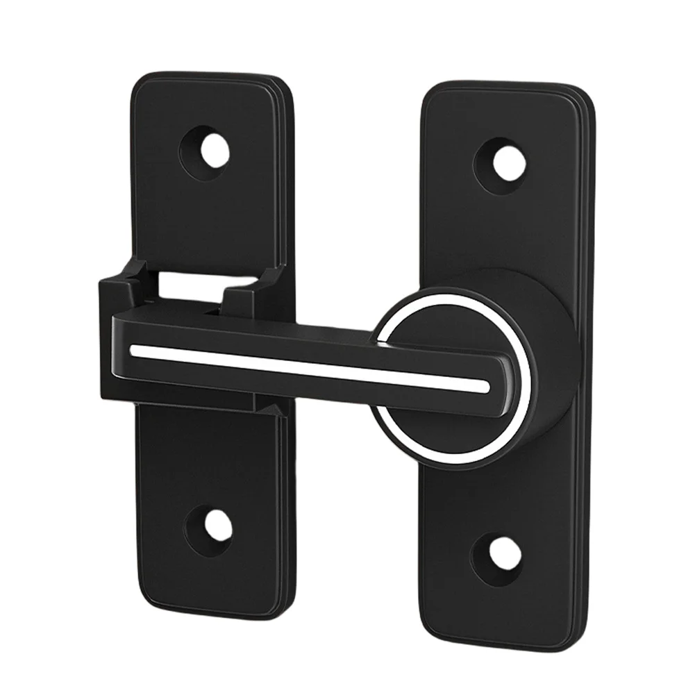 Luminous Barn Door Lock 90 Degree Sliding Barn Door Latch Heavy Duty Right Angle Barn Lock Zinc Alloy for Bathroom Garage Window