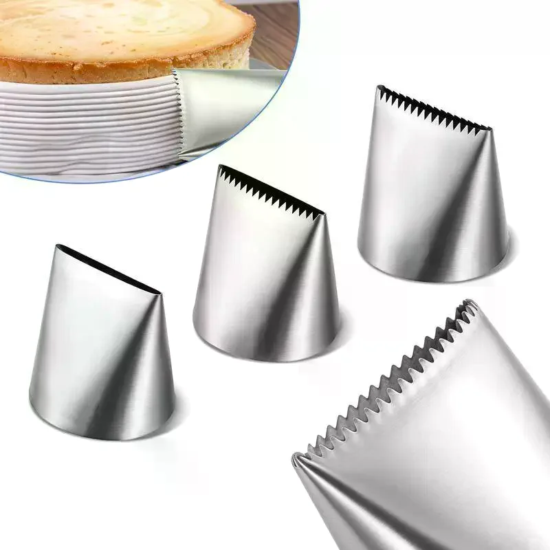 1/3Pcs Oversized DIY Cake Making Cream Cupcake Stainless Steel Tools Mouth Flower Lcing Piping Nozzles Kitchen Pastry Decoratin