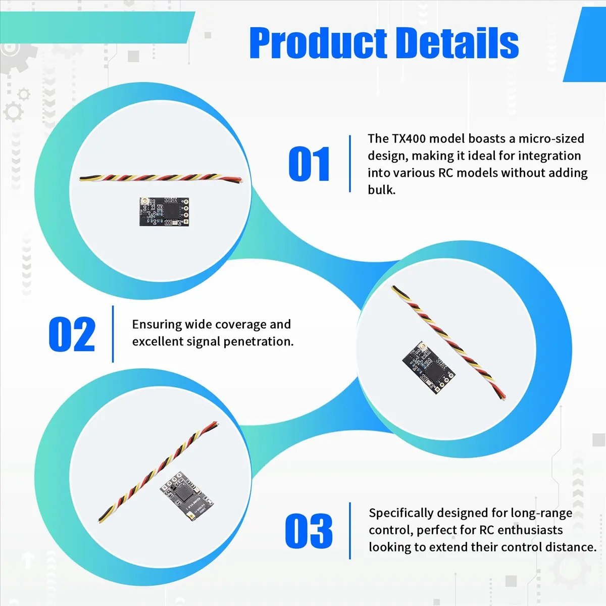 

Модуль ELRS A23G 433 МГц TX400 RX Nano Receiver 370-420 МГц для управления радиоуправляемыми моделями на больших расстояниях