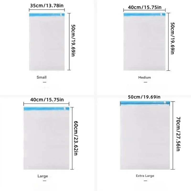 2pcs/Clothing Compression Bag, Vacuum Storage Bag, Travel Suitcase Organizer Bag, Moisture-Proof Sealed Bag