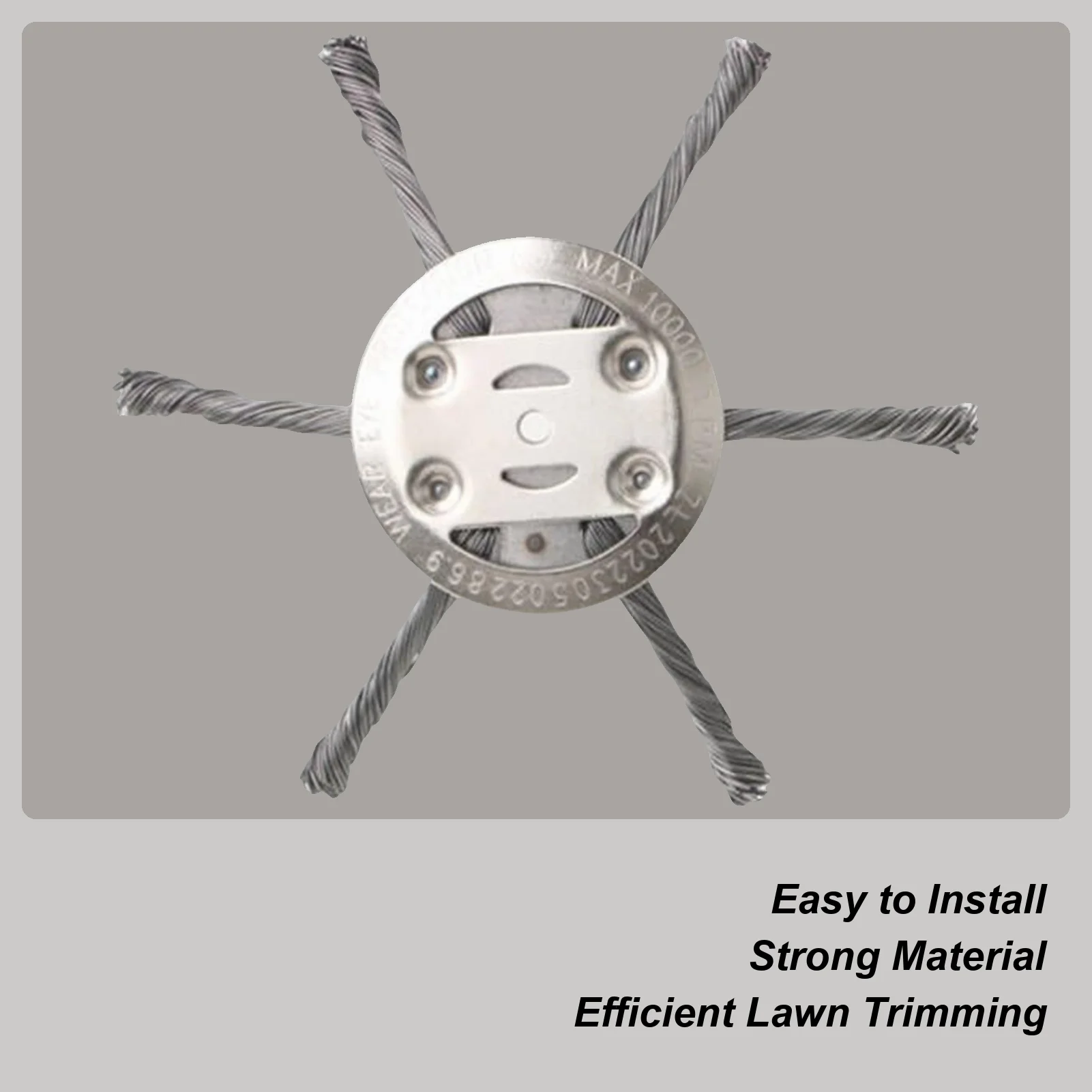 

Steel Wire Wheel Grass Trimmer String Cutter 6 Inch Attachment Heavy-Duty Indestructible Trimmer Head For Garden Outdoor Farm