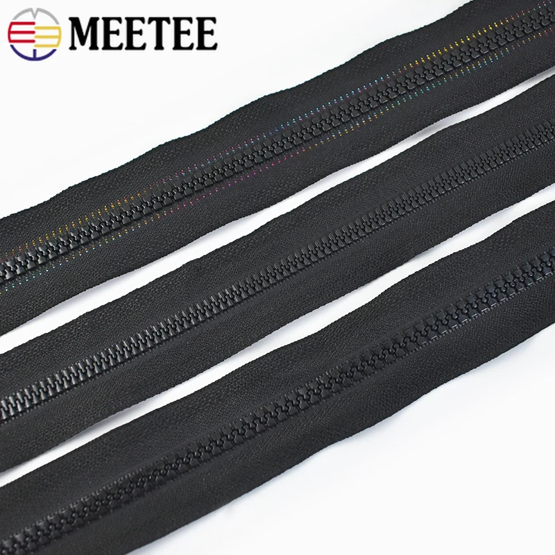 2-5 م 5 #   سحابات من الراتنج مع سحاب المتزلجون أكياس سترة الأسنان الملونة إغلاق البريدي الملابس البريدي طقم تصليح DIY بها بنفسك الخياطة الملحقات