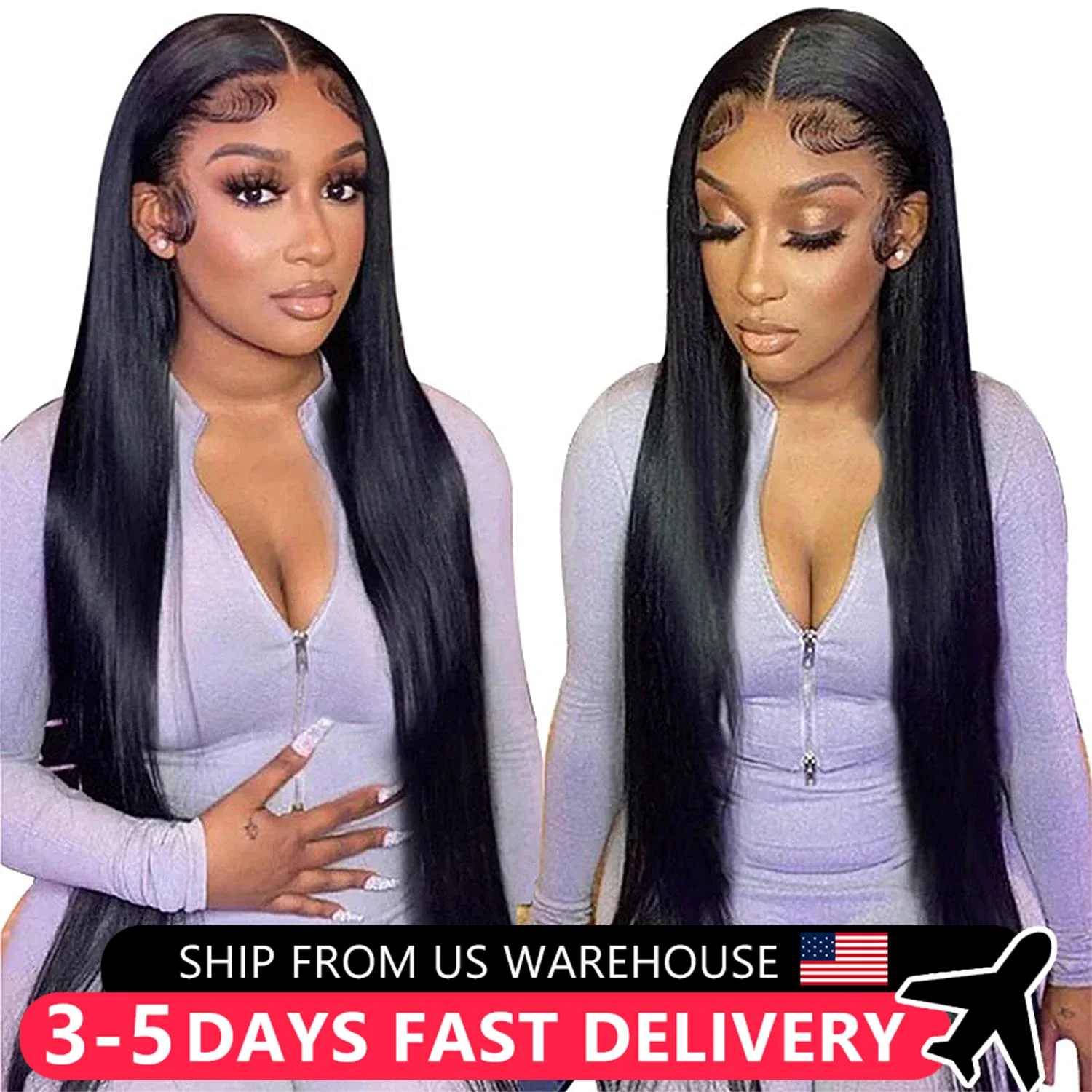 Straight 13x4 Lace Front Human Hair Wig For Women Indian Transparent Remy Hair 180% 4x4 Lace Closure Wigs Pre Plucked MYLOCKME