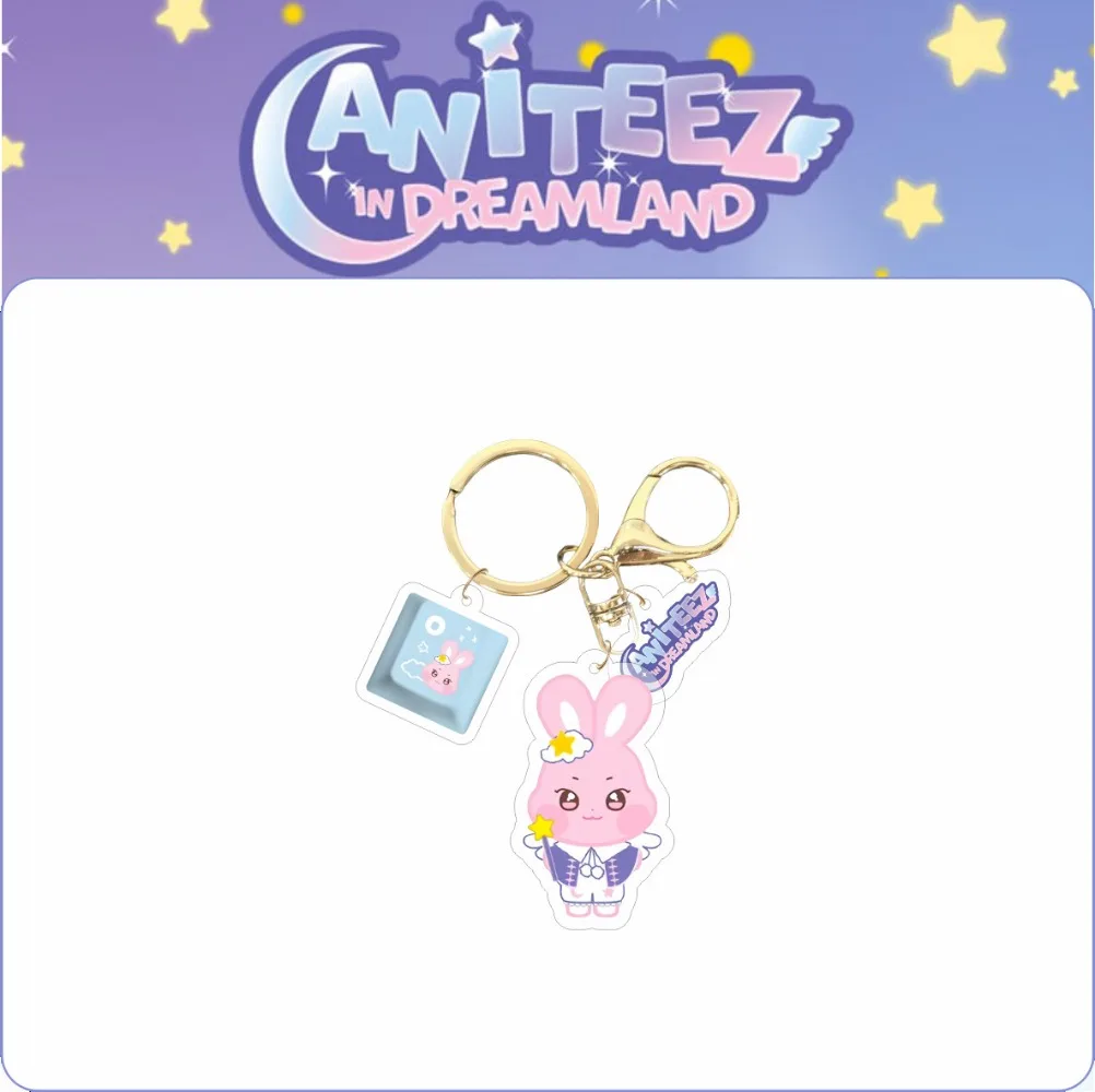 KPOP ANITEEZ IN DREAMLAND 2025 Merch المفاتيح للنساء الرجال Kawaii الاكريليك حلقة رئيسية حامل الهدايا حقيبة السيارة إكسسوارات جذابة