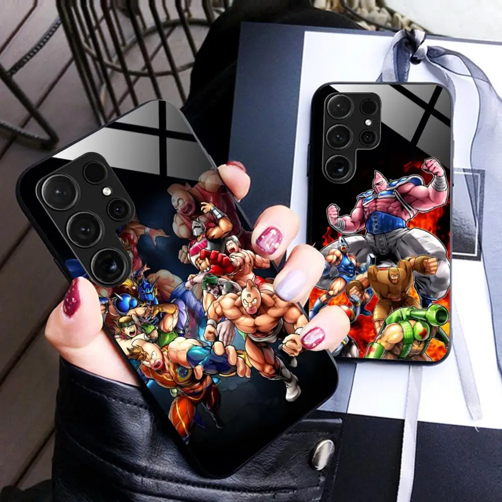 

Anime Kinnikuman Mobile Phone Case for Samsung Galaxy S26 S25 S24 S23 S22 S21 S20 Note20 Plus FE Ultra Glass Colorful Cover