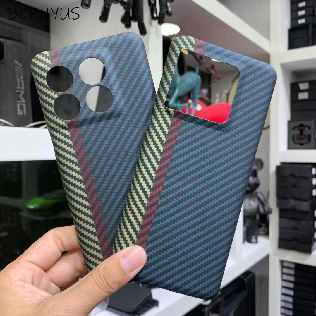 

Real Color Carbon fiber case For OnePlus Ace pro 5G case Ultra-thin anti-drop Aramid fiber oneplus 10T 5G phone hard Cover