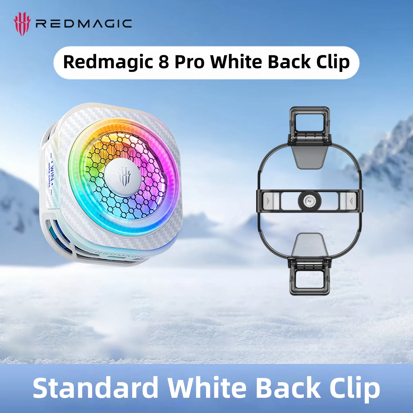 white 8Pro Back-clip