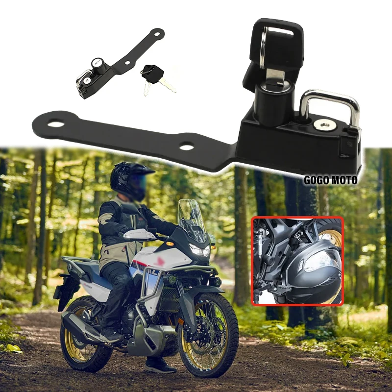 

For Honda XL750 TRANSALP XL 750 Transalp750 xl750 2023 2024 2025 Motorcycle Helmet Lock Side Anti-theft Security with 2 Keys