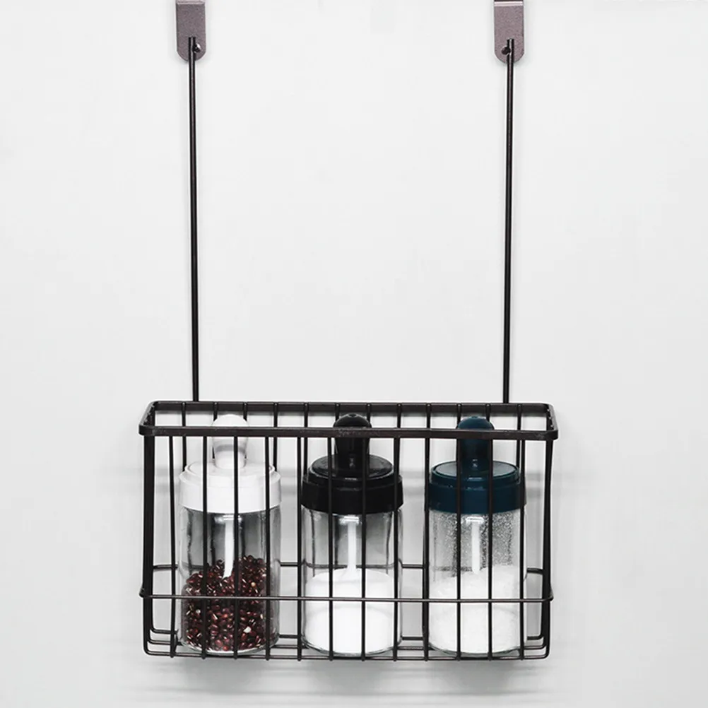 

Cabinet Door Hanging Basket Iron Wire Rustproof Organizer for Kitchen Bathroom Over Door Storage No Tools Needed Design