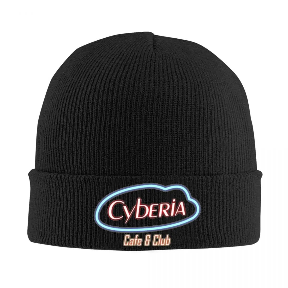 Cyberia-Serial Experiments Lain Bonnet Hats Japanese Skullies Beanies Adult Unisex Y2K Cool Elastic Beanie Hats Autumn Gym Caps