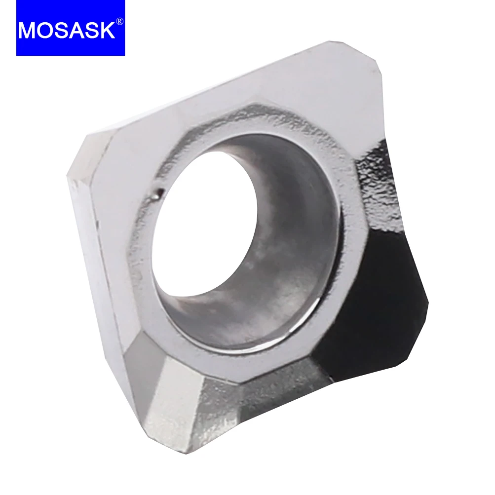 Imagem -06 - Mosask-ferramentas de Fresagem Facial Km45 10 Peças Estrutura de Carboneto de Tungstênio Semi-acabamento Cobre Torno Cnc 1204 Zk01