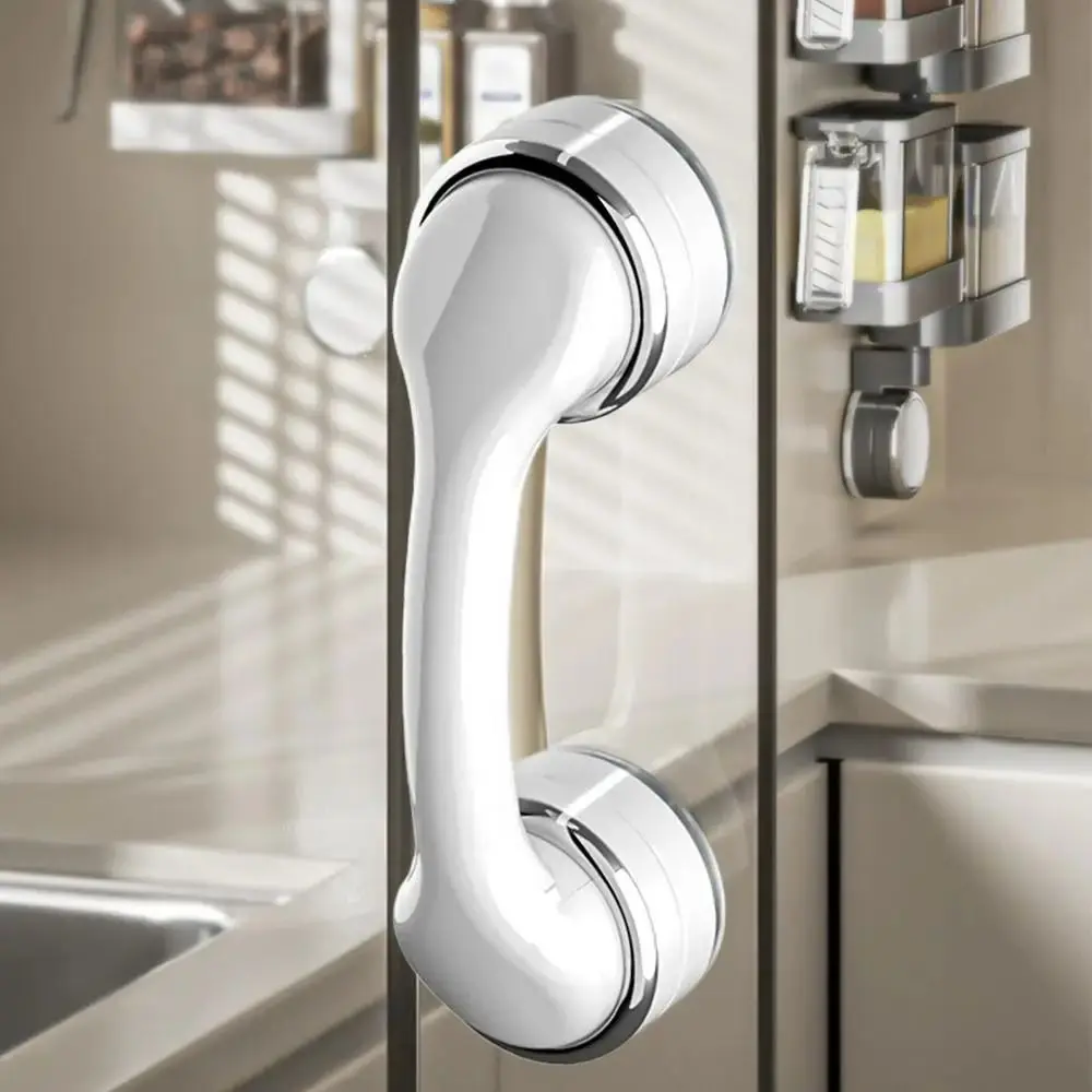 Offers Safe Grip Suction Cup Door Handle Strong Suction Removable Wardrobe Door Handle No Drilling Waterproof