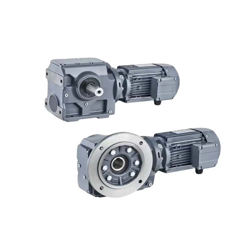 High Efficiency Coaxial Helical Inline Gearbox Cast Iron Helical Speed Reducer Gearbox Electric Motor With Reduction Gear