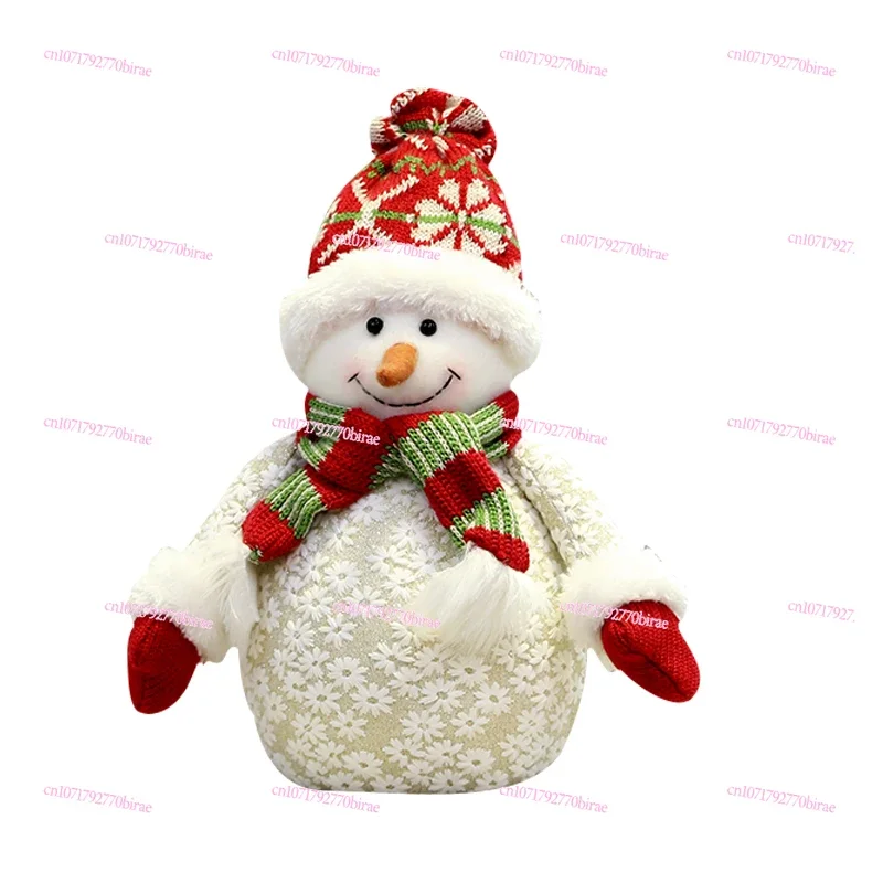

Christmas Decoration Snowflake Series Doll Snowman Old Man Deer Tree Ornament Hotel Shopping Mall Scene Layout