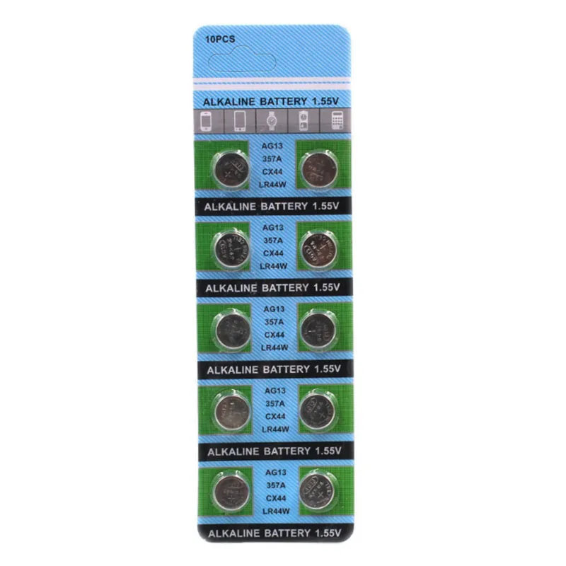 10pcs/lot LR44 44  AG13  A76 L1154 357A Alkaline Battery For Toys Remote/Watch  good quality