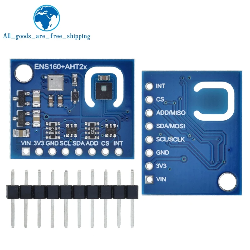 ENS160+AHT21 CARBON Dioxide CO2 eCO2 TVOC Air Quality And Temperature And Humidity Sensor Replace CCS811 For Arduino