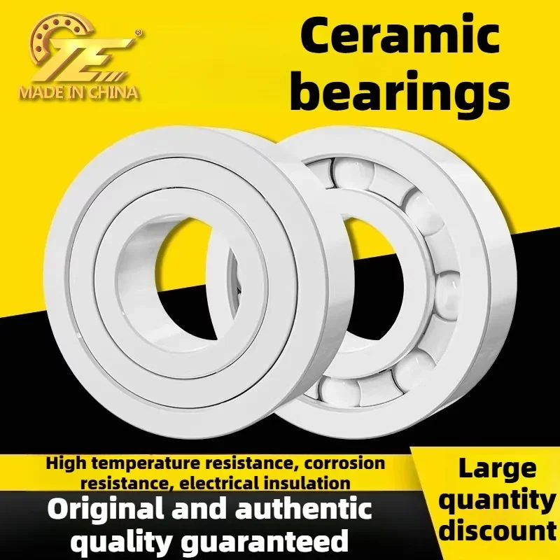 1Pcs Ceramic Bearing Ball High Temperature Corrosion Resistant 6308 6309 6310 6311 6312 6313 6314 CE Deep Groove Ball Bearing