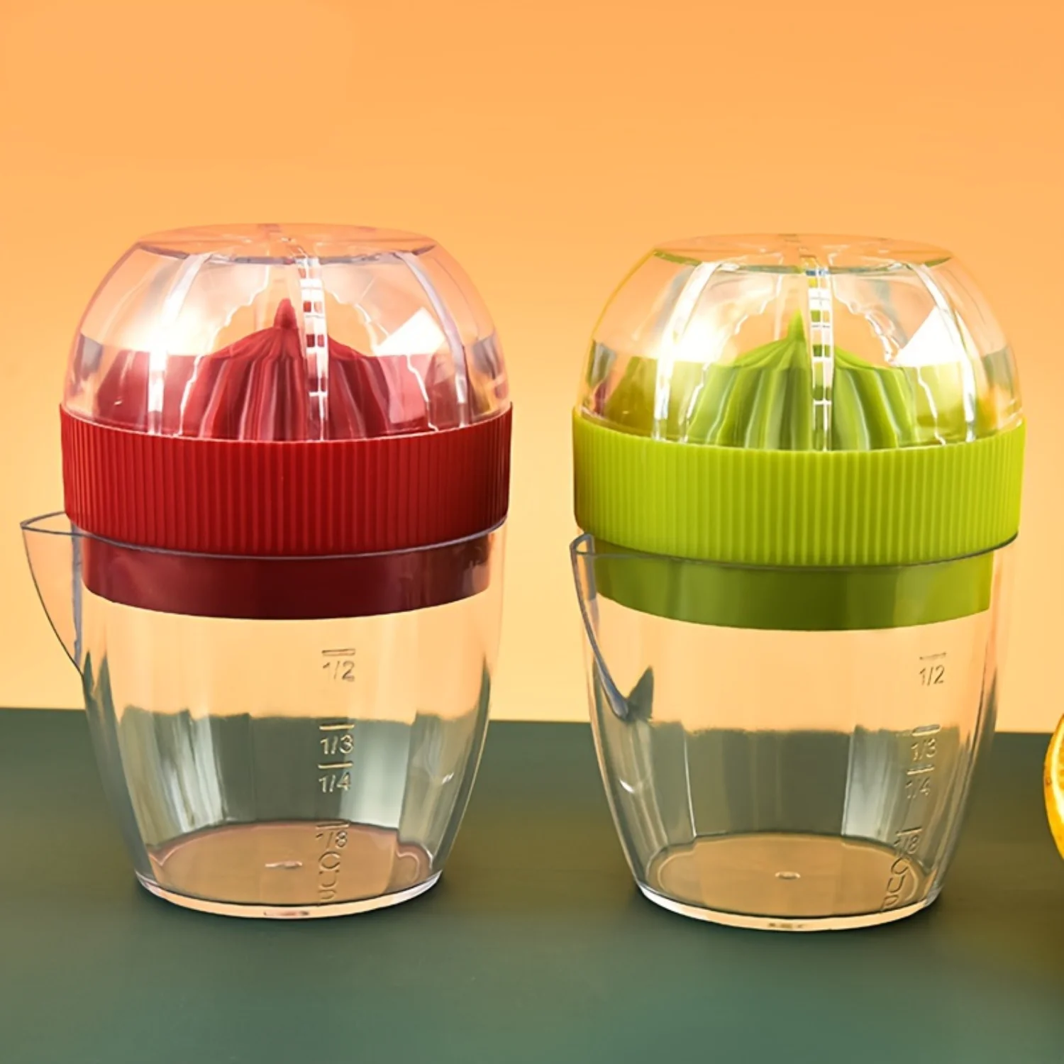 Portable ABS Manual Citrus Juicer Cup for Fresh Lemon Juice Extraction