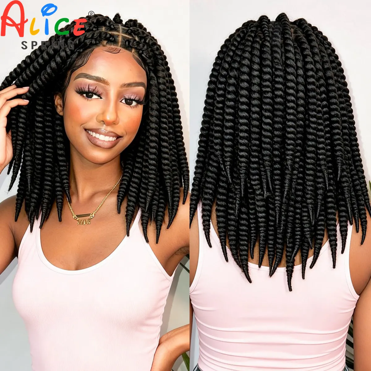 

Синтетические парики с косами, полностью закрытые кружевом, натуральные плетеные парики с кружевной передней частью, парик с косами без узлов и с эффектом детских волос для чернокожих женщин