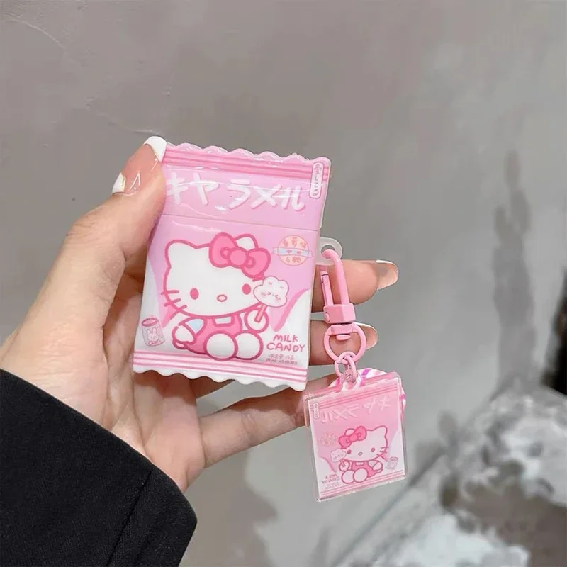 Cute Hellos Kitties With Candy pendant For AirPods 3 Case AirPods 1 2 AirPods Pro 2 Case IPhone Earphone Accessories Cover