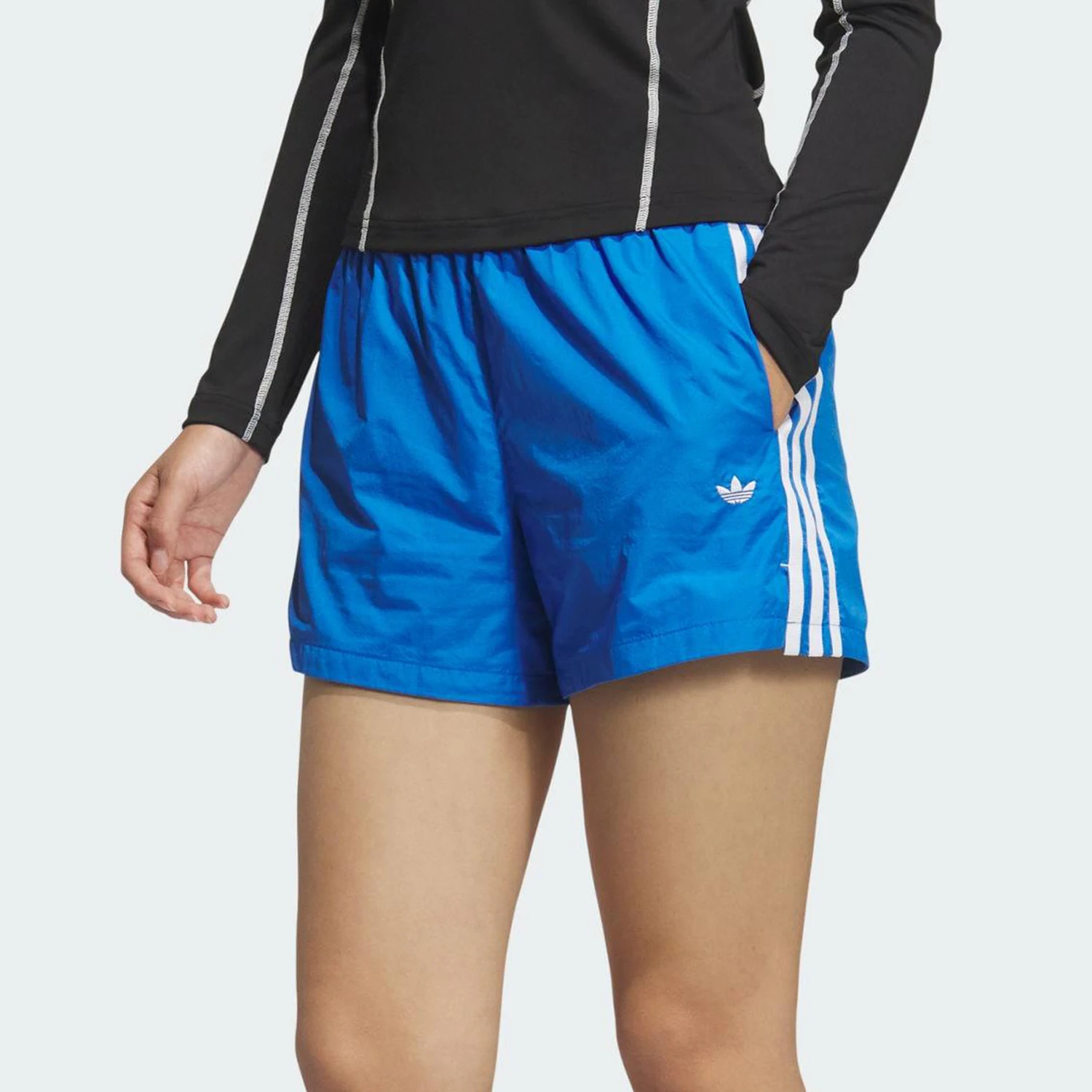 

Adidas Authentic Three Leaves Women's Loose Three Stripes Breathable Shorts KF0320