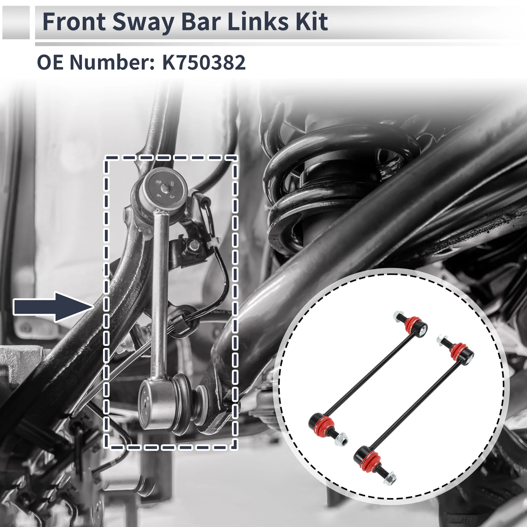 

UXCELL Front Stabilizer Bar Links for DODGE JOURNEY 09-20 No.K750382 2 Pcs