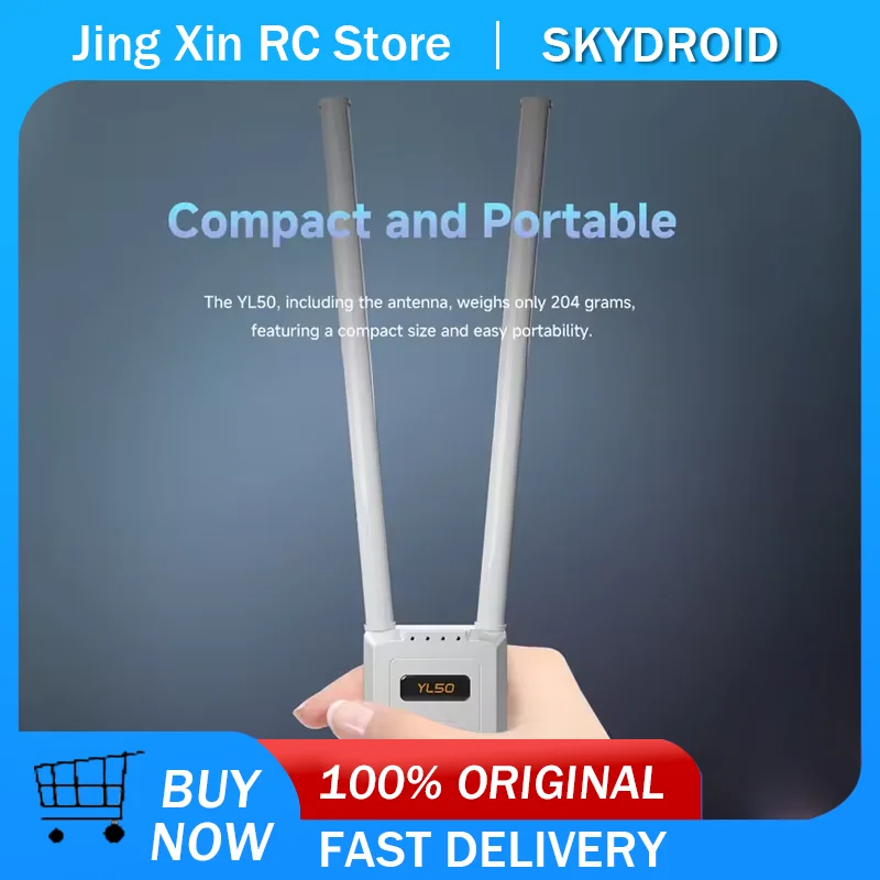 SKYDROID YL50 Video & Telemetry Receiver, 1.4GHz+2.4GHz Dual Band, Up to 50KM Long Range Link
