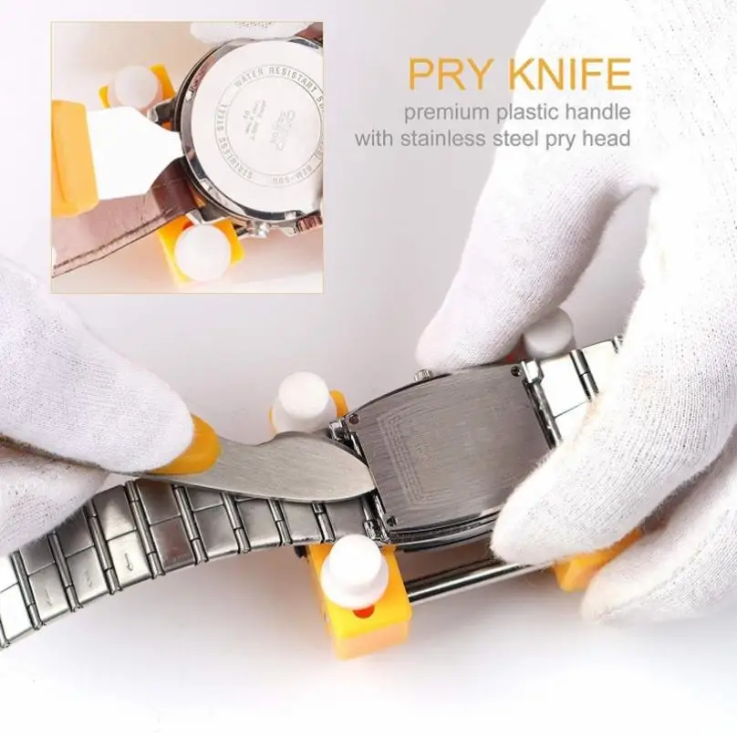 Stainless Steel Adjustable Back Case Opener Watch Repair Kit for Cover Remover Screw / Watchmaker Open Battery Change Tools