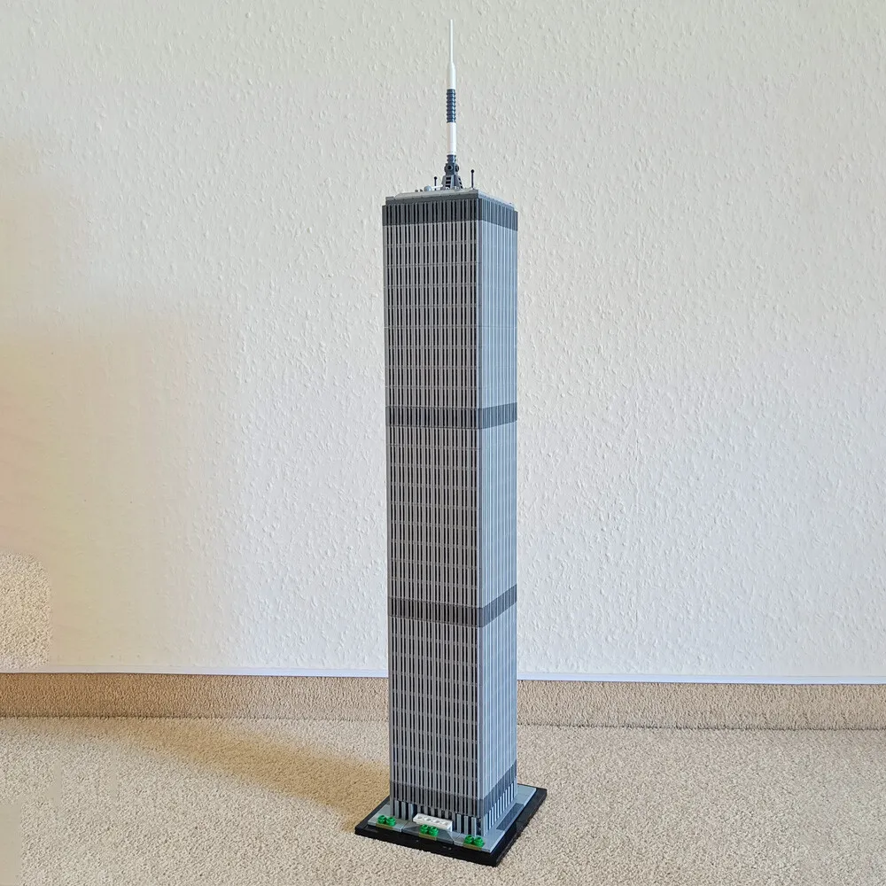 

MOC-127129 World Trade Center Model 1:800 Scale Architecture 2126 Parts