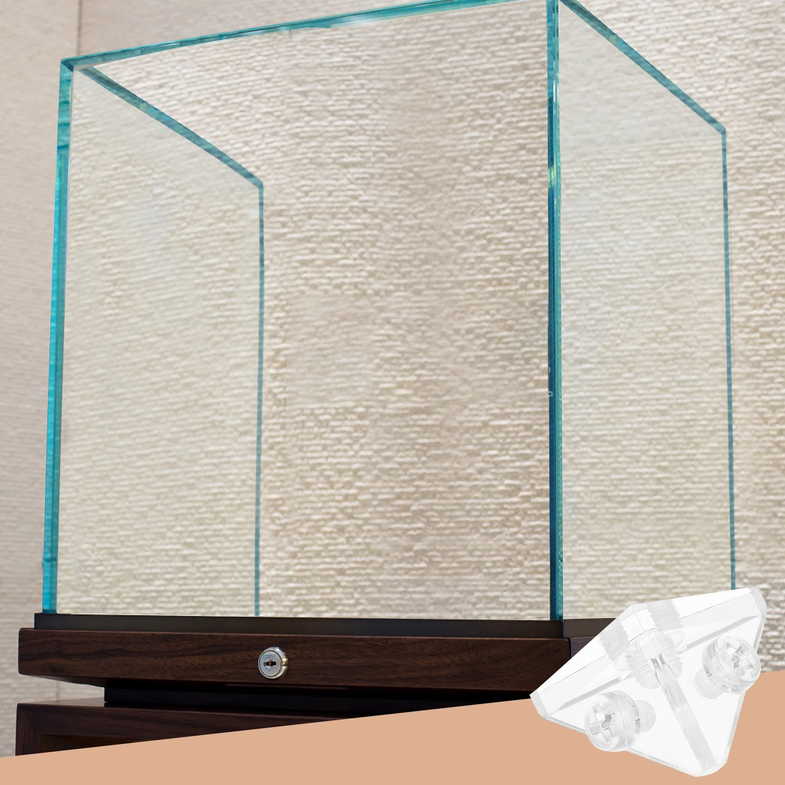 10pcs Acrylic Corner Braces Clear Angle For Box Shelf Stable Small Corner Brackets Screws Included Easy Install Transparent