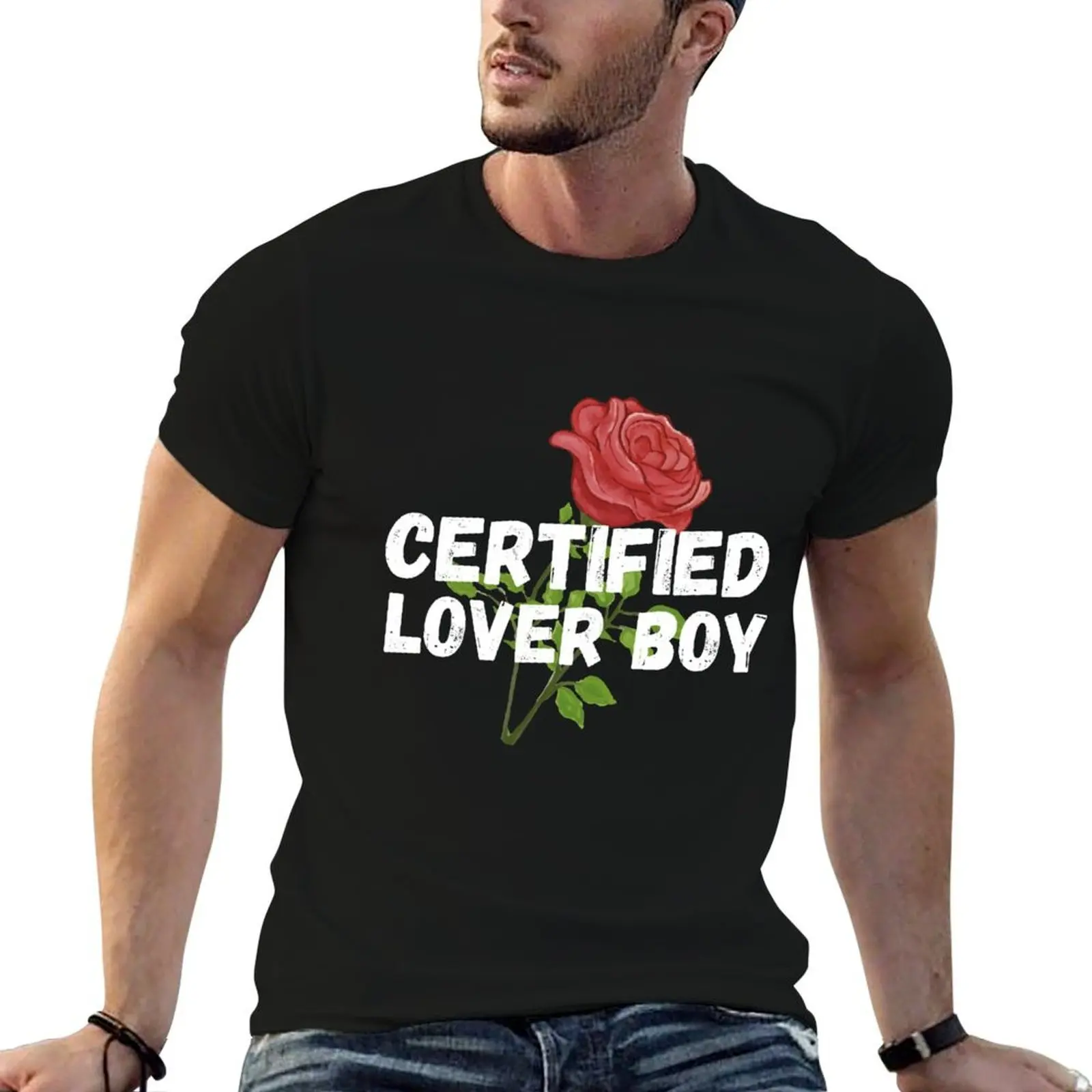 

Certified Lover Boy Vintage Rose T-Shirt t shirt man cotton man t shirt cotton T-Shirt
