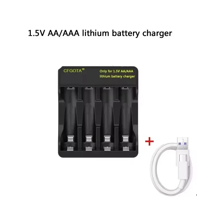 1.5V AA Rechargeable Polymer Li-ion Battery with USB Charger - for Remote Control, Mouse, Fan & Electric Toys