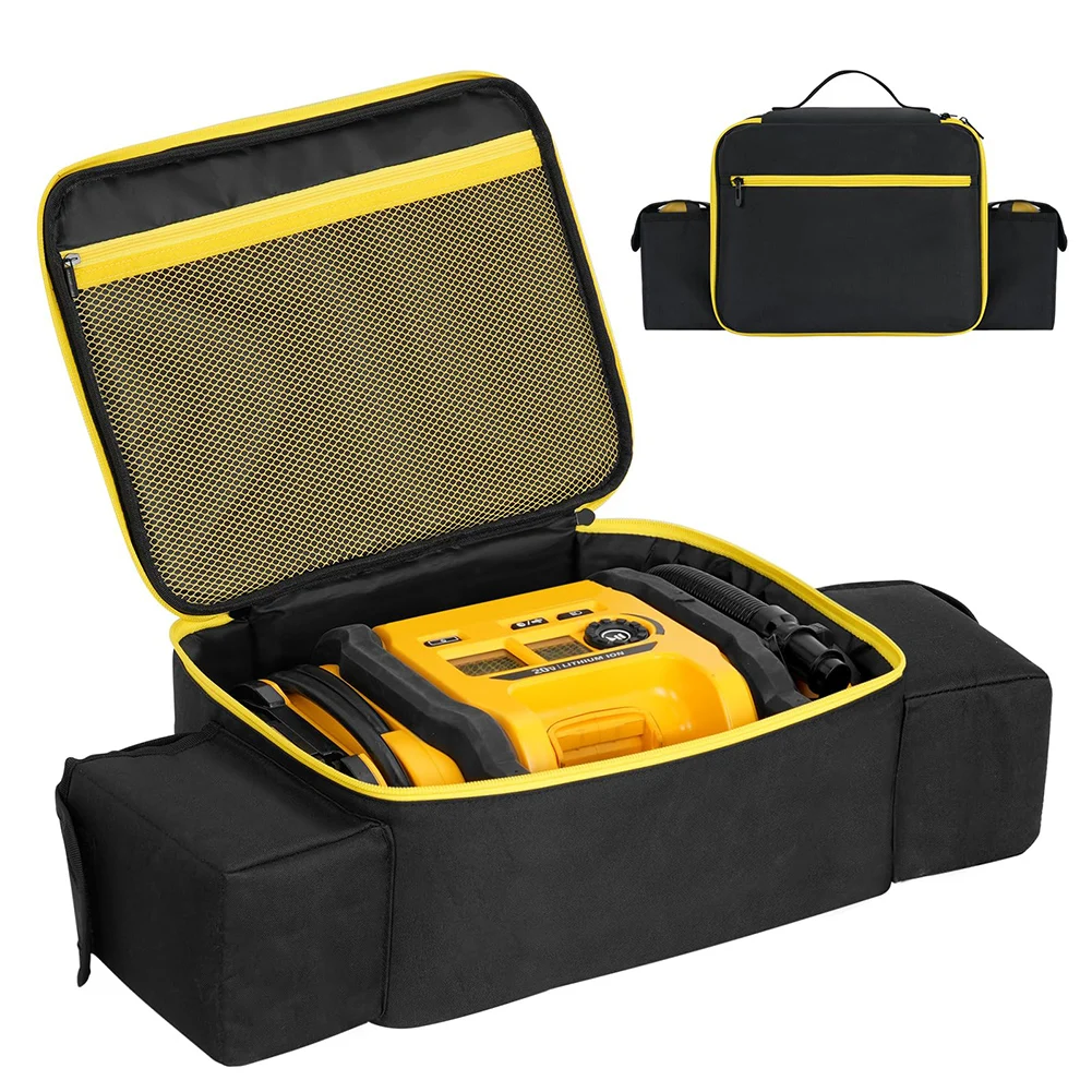 Portable Air Compressor Bag with Pocket Anti-scratch for Battery Pack and Charging Kit for DEWALT 20V Max Tire Inflator DCC020IB