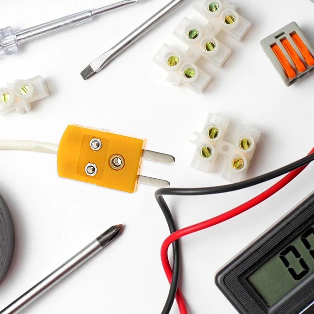 

5 Sets Type Thermocouple Adapter Thermocouple Connectors Male Female Adapter Thermometer Temperature Measurement
