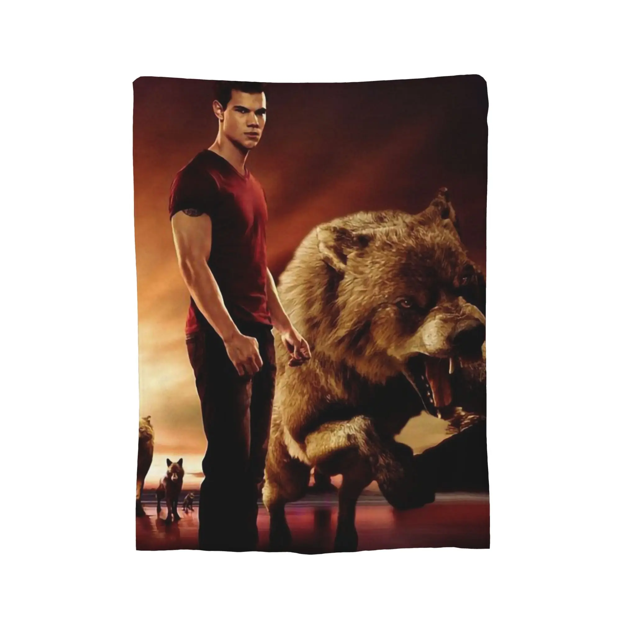 Jacob Black Flannel Blanket The Twilight Saga Movie Awesome Throw Blankets for Home 200x150cm Rug Piece