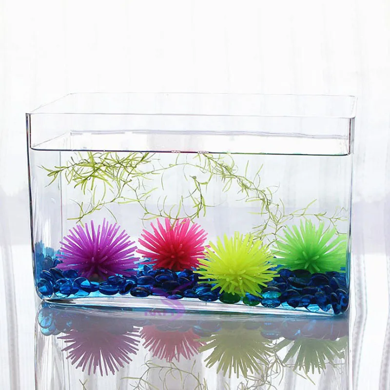 Dia. 7cm Colorful Aquarium Decoration Mini Submarine Ornament Underwater Landscape Pet Decor Artificial Coral Plant Fish Tank