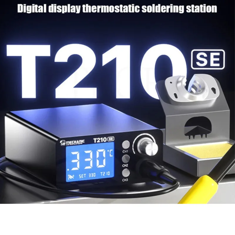 MECHANIC T210 SE Soldering Station With Tin For Soldering Iron Stand SMD Welding Station For Cell Phone 210 Microsoldering Tools