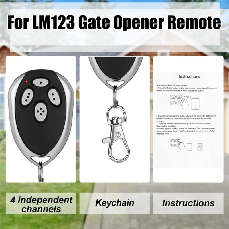 【رائعة 】فتاحة بوابة التحكم عن بعد لـ Alutech AT-4 AR-1-500 AN-Motors AT-4 ASG1000 AT4 AT 433Mhz رمز المتداول #4