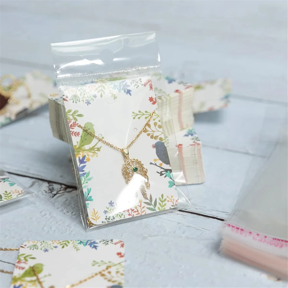 

ABNJ Necklace Display Cards Earring Display Cards Sets Earring Packing Holder Cards Jewelry Packing for Earring Necklace A