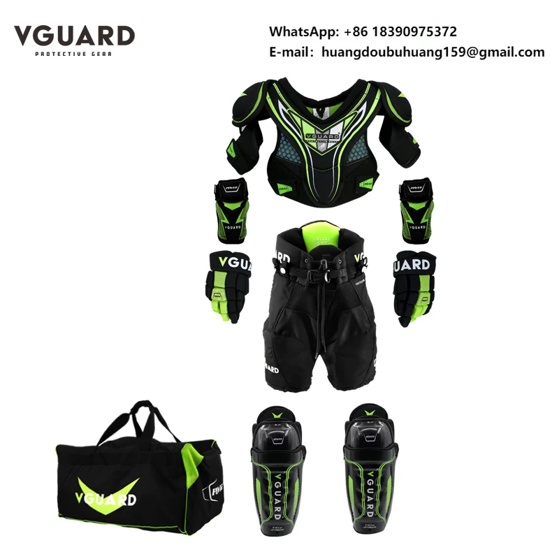 

Защитный комплект для юных хоккеистов: наплечники и налокотники для тренировок по инлайн-хоккею и хоккею с шайбой, для детей и подростков