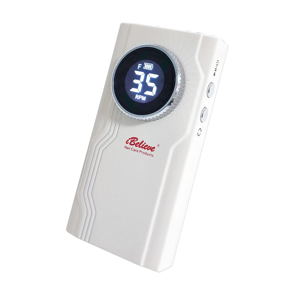 IBelieve Rechargeable Cordless Electric Nail Drill Machine New Brushless Motor Technology Direct Factory Supply