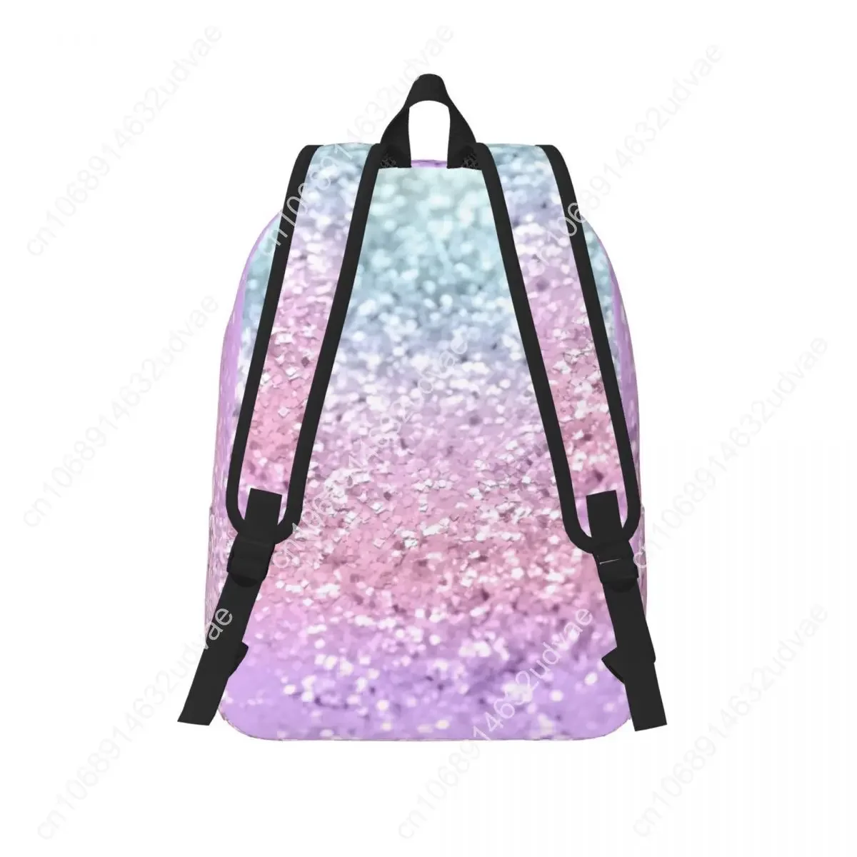 Unicorn Girls Glitter Shiny Art Canvas Backpack Boy Girl Kids Student School Bookbag Pink Sparkling Daypack Kindergarten Bag