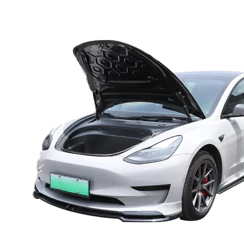 KQX High Quality Standard Size OEM Carbon Fiber Front Engine Hood Bonnet Auto Parts Model 3 / Model Y