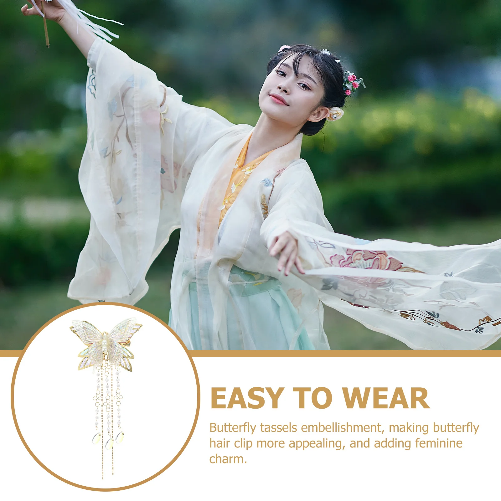 

Butterfly Clip Style Barrettes For Women Vintage Hair Clips Girls Aesthetic Hair Styling Accessories Decorative