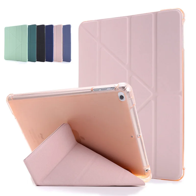 Smart Cover For iPad 10.2 9.7 Case with Pencil Holder PU Leather Stand Tablet Cover For iPad Pro 10.5 Air 3 2 iPad 8 7 6 5 Coque